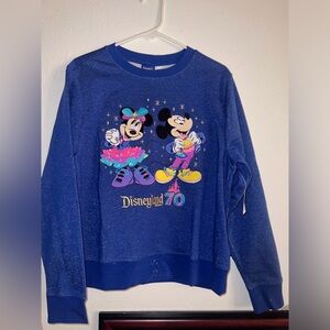 Mickey and Minnie Mouse Glitter Sweatshirt